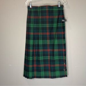 Vintage Strathmore Scotland Tartan Wool Kilt Skirt Women’s 14, Minor Imp.